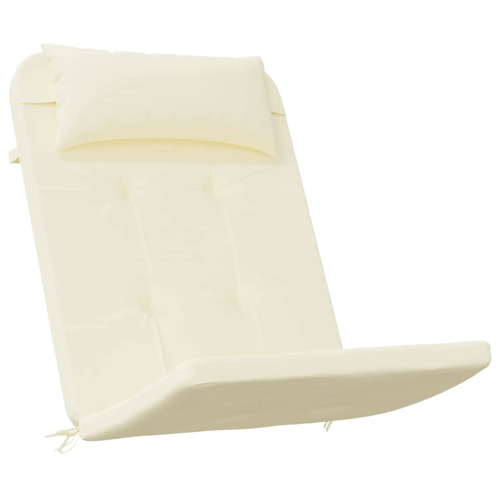 2 db krémszínű oxford-szövet Adirondack-székpárna