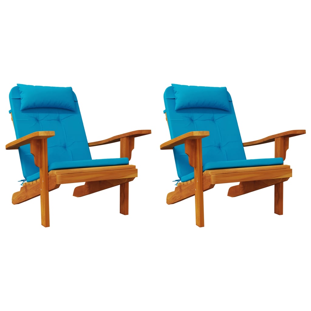2 db világoskék oxford szövet Adirondack székpárna