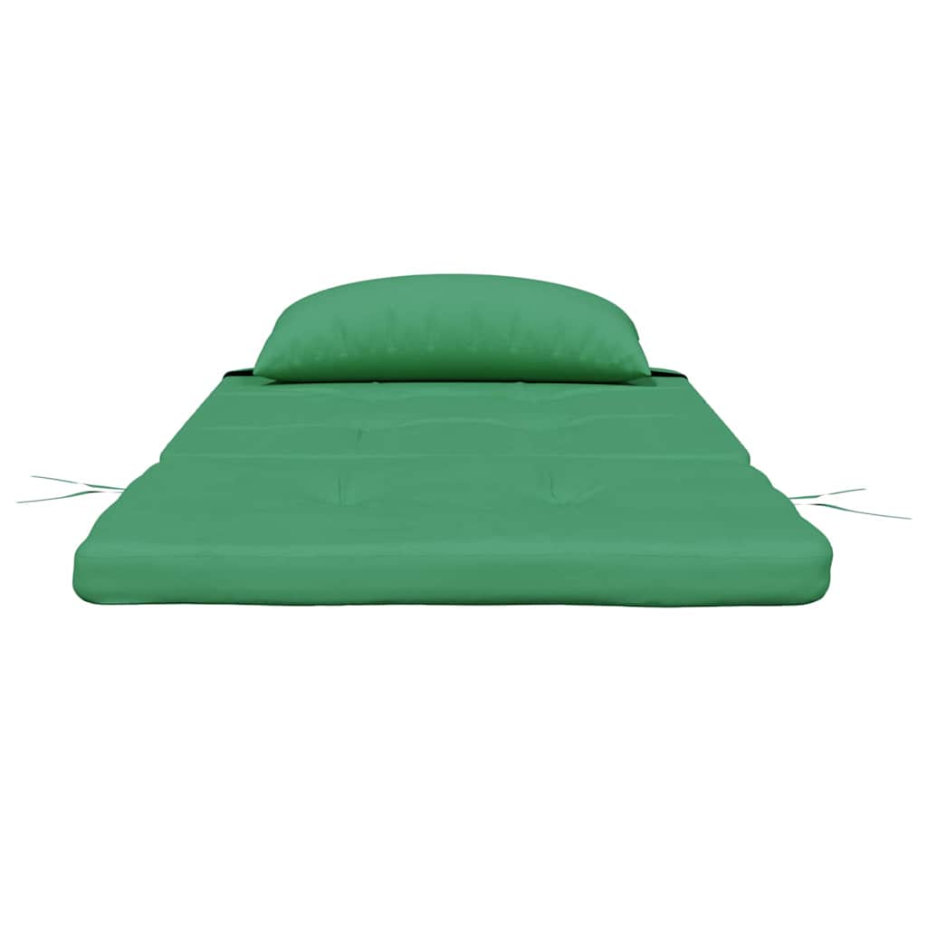 Székpárnák Egyszínű 2 pcs Zöld 58 x 77 x 4,5 cm Oxford Szövet