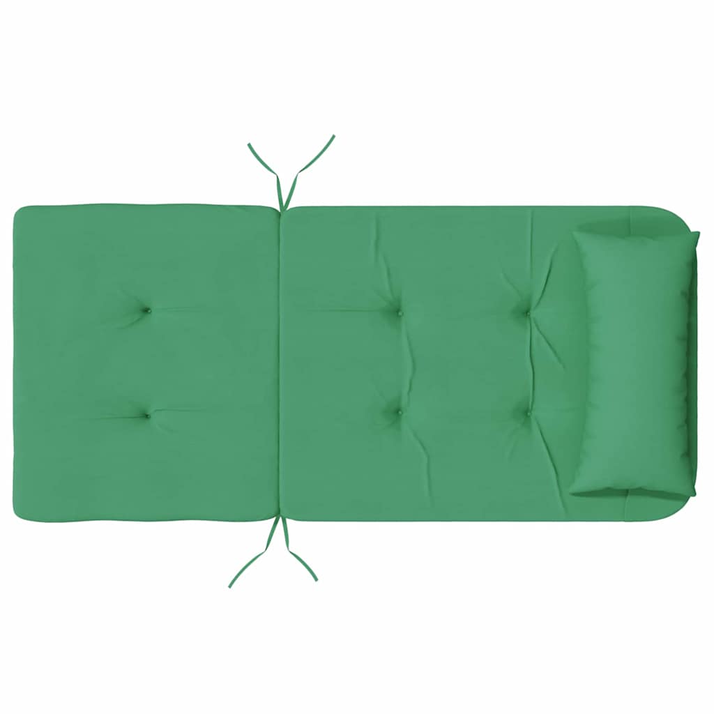 Székpárnák Egyszínű 2 pcs Zöld 58 x 77 x 4,5 cm Oxford Szövet