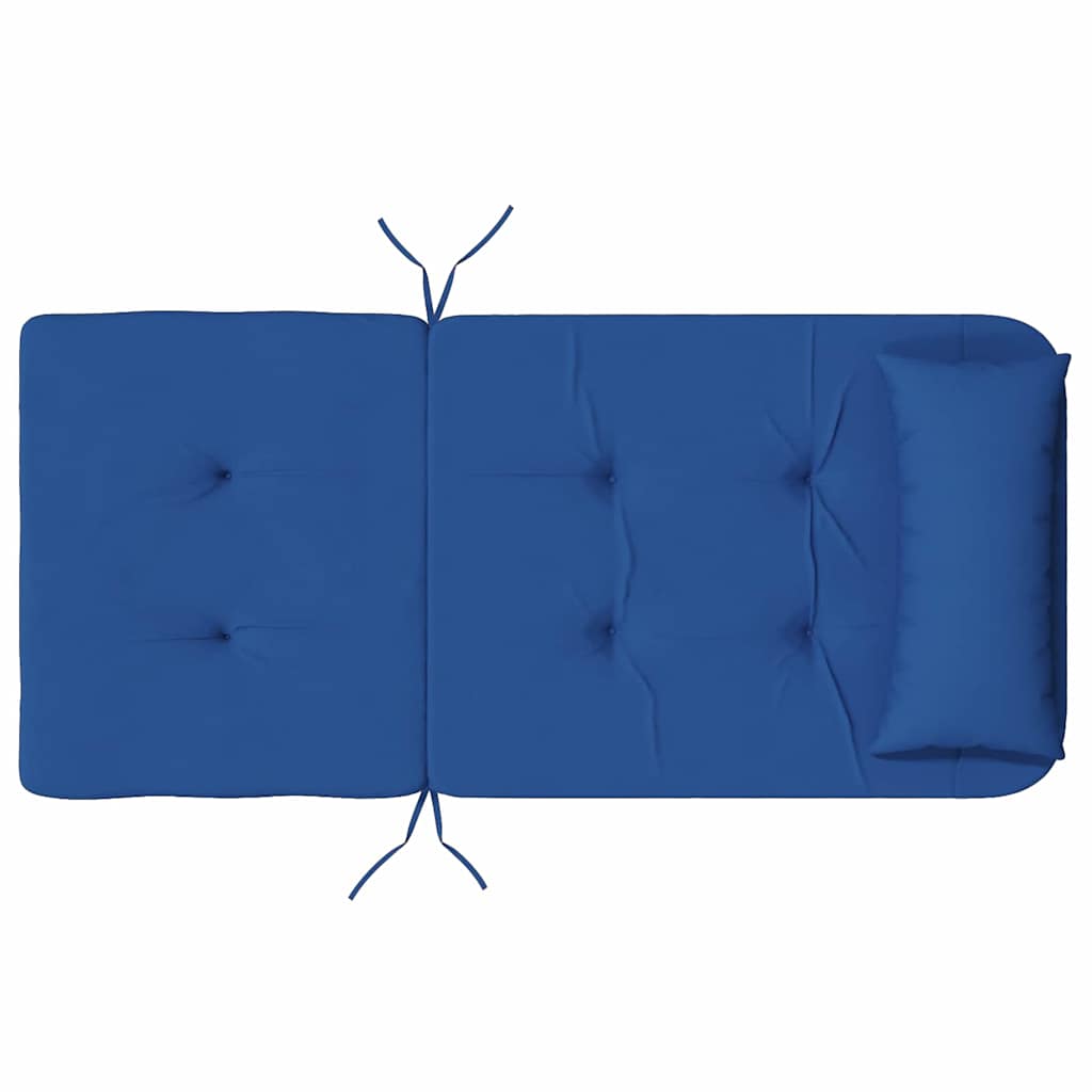 Székpárnák Egyszínű 2 pcs Kék 58 x 77 x 4,5 cm Oxford Szövet