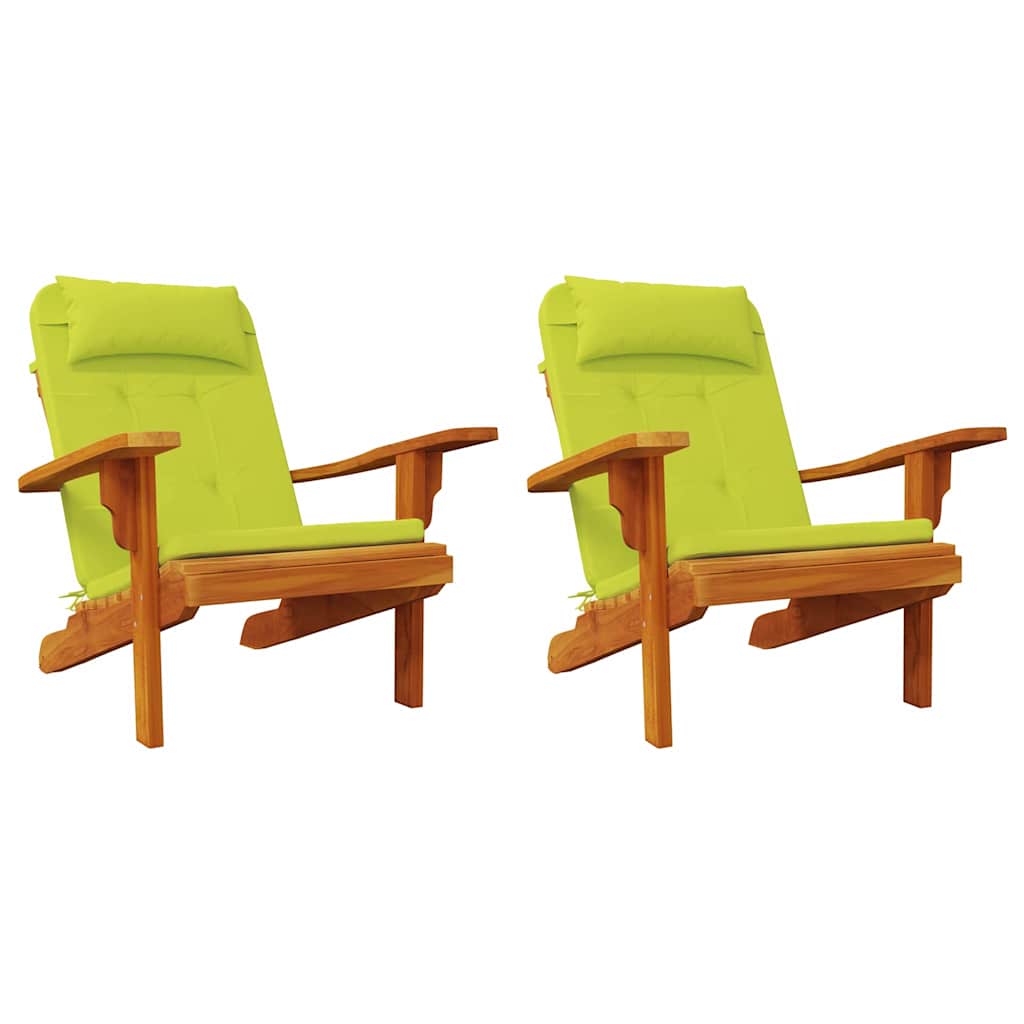 Székpárnák 2 pcs Fényes zöld 58 x 77 x 4,5 cm Oxford Szövet