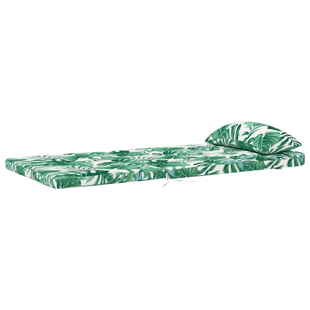 Székpárnák 2 pcs Levél mintázat 58 x 77 x 4,5 cm Oxford Szövet