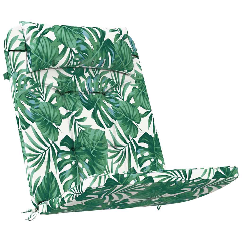 Székpárnák 2 pcs Levél mintázat 58 x 77 x 4,5 cm Oxford Szövet