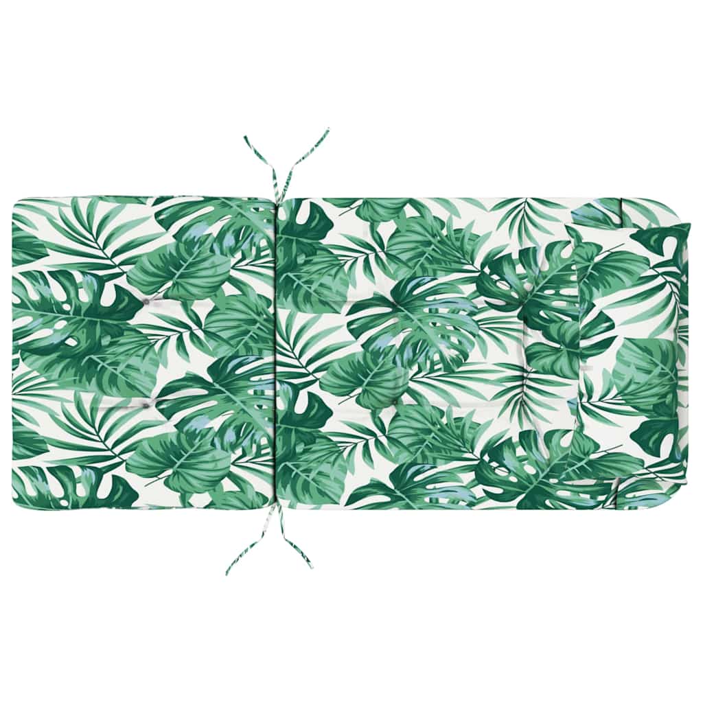Székpárnák 2 pcs Levél mintázat 58 x 77 x 4,5 cm Oxford Szövet