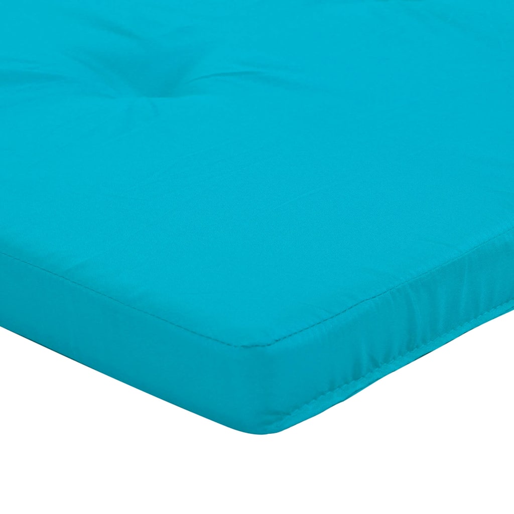 Székpárnák Egyszínű 2 pcs Türkiz 58 x 77 x 4,5 cm Oxford Szövet