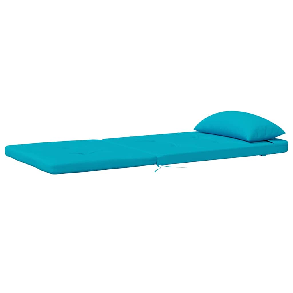 Székpárnák Egyszínű 2 pcs Türkiz 58 x 77 x 4,5 cm Oxford Szövet