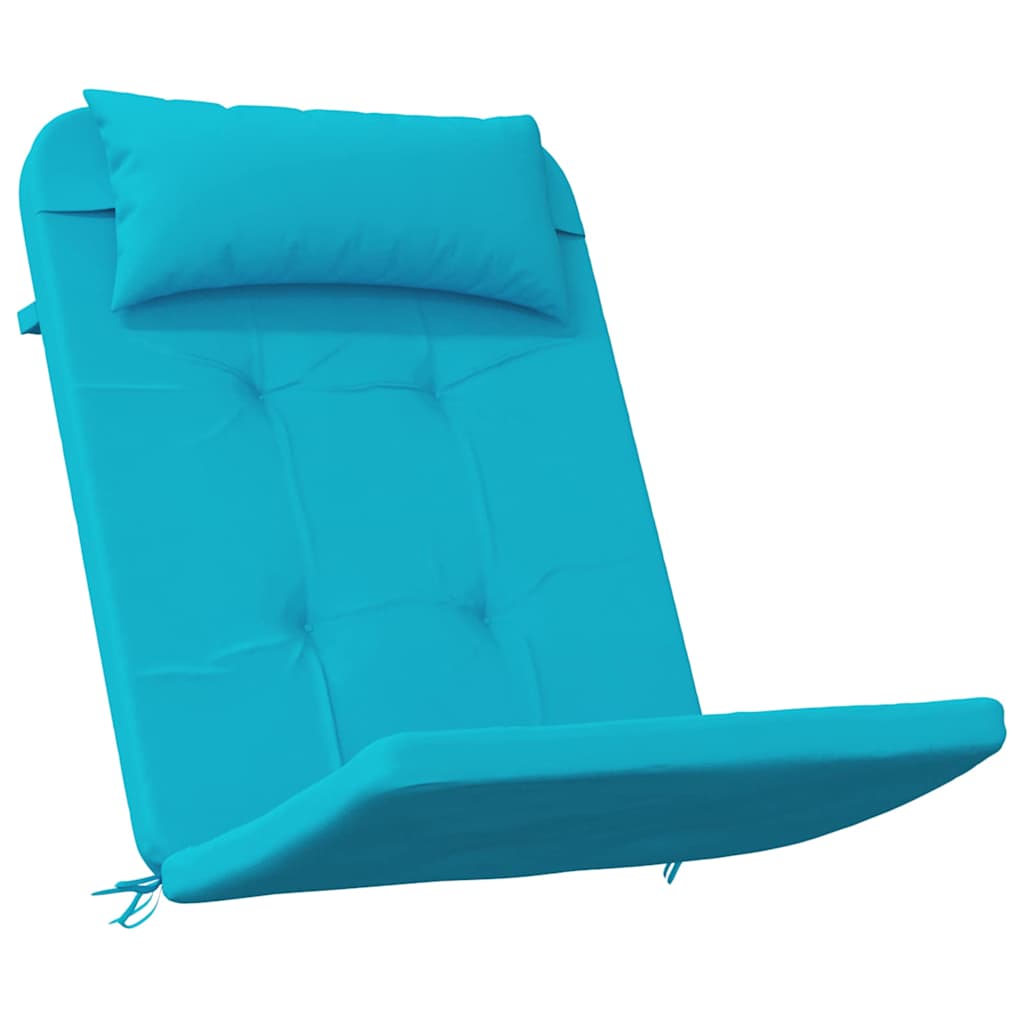 Székpárnák Egyszínű 2 pcs Türkiz 58 x 77 x 4,5 cm Oxford Szövet