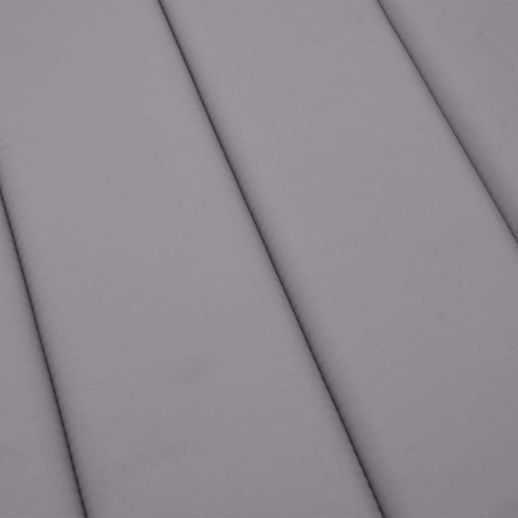 szürke oxford-szövet napozóágypárna 180x60x4 cm
