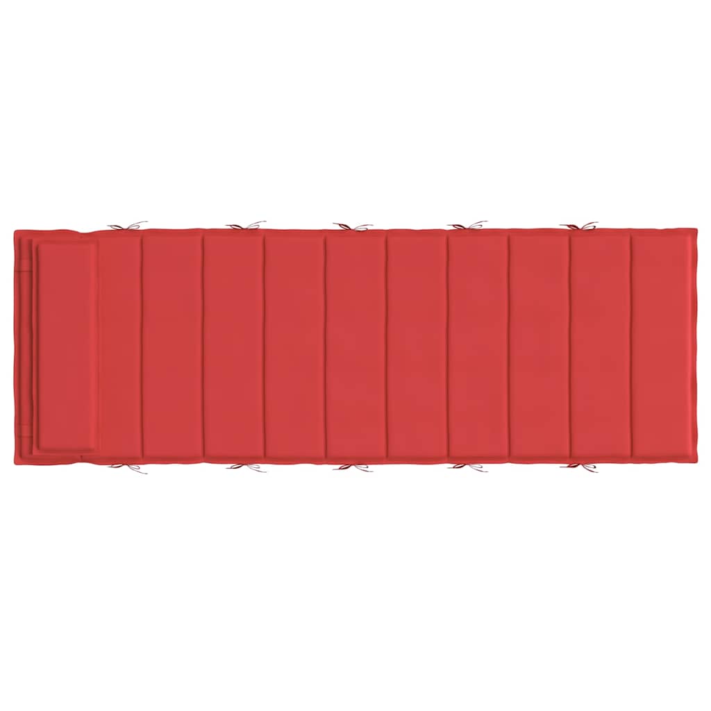 piros oxford-szövet napozóágypárna 180x60x4 cm