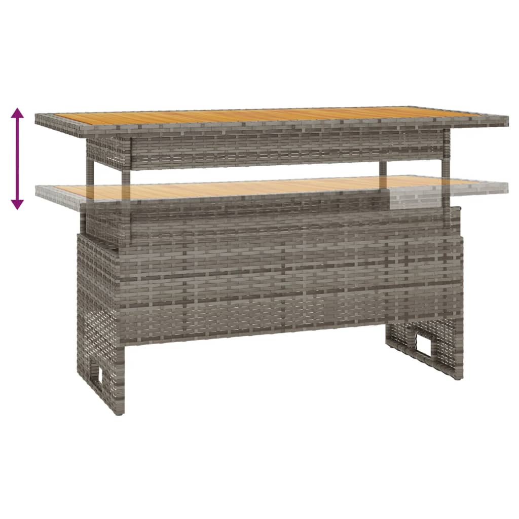 4 részes szürke polyrattan kerti ülőgarnitúra párnákkal
