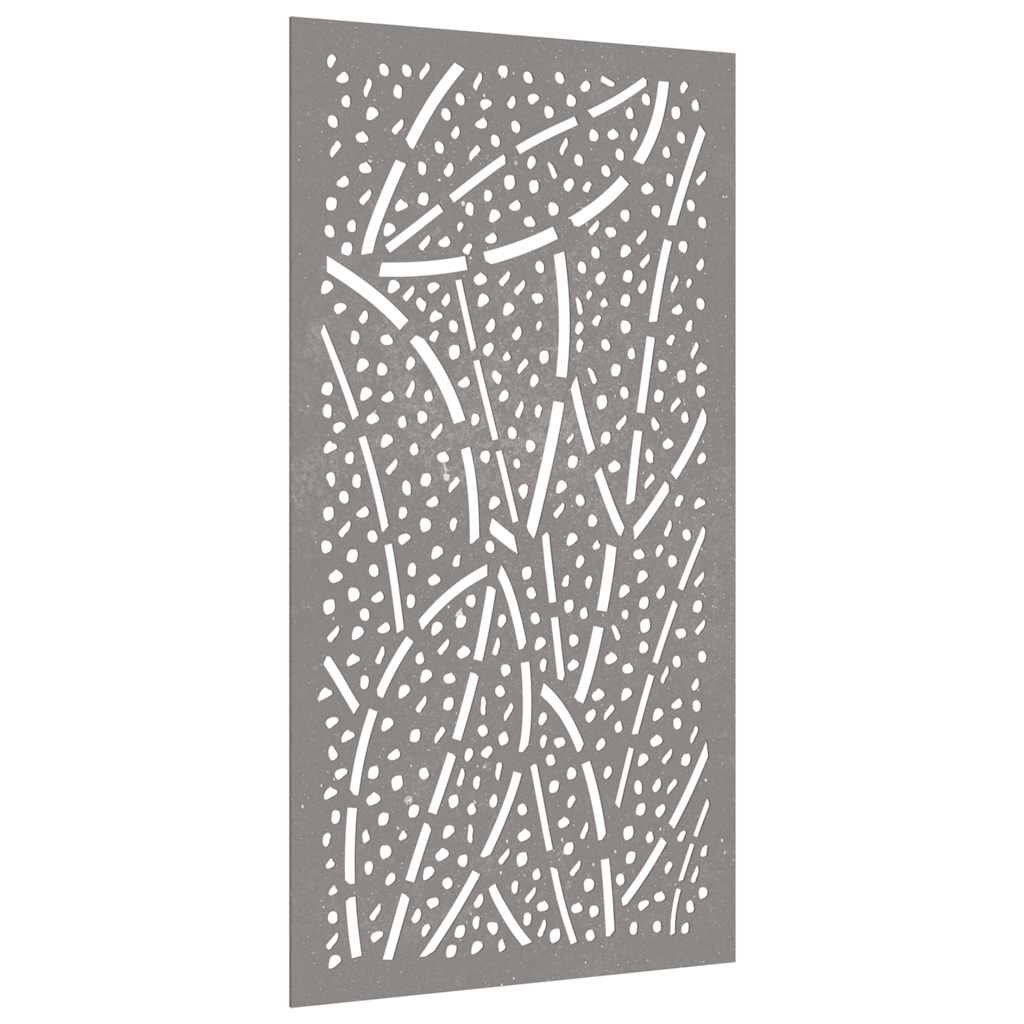 levélmintás corten acél kerti faldísz 105 x 55 cm