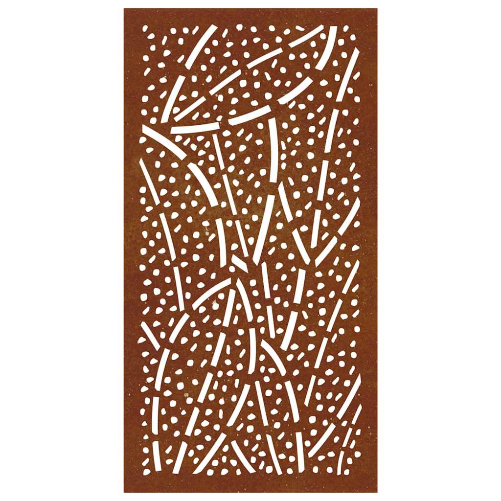 levélmintás corten acél kerti faldísz 105 x 55 cm
