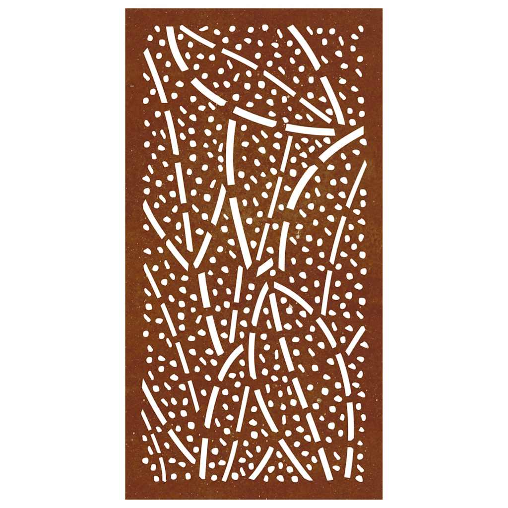 levélmintás corten acél kerti faldísz 105 x 55 cm