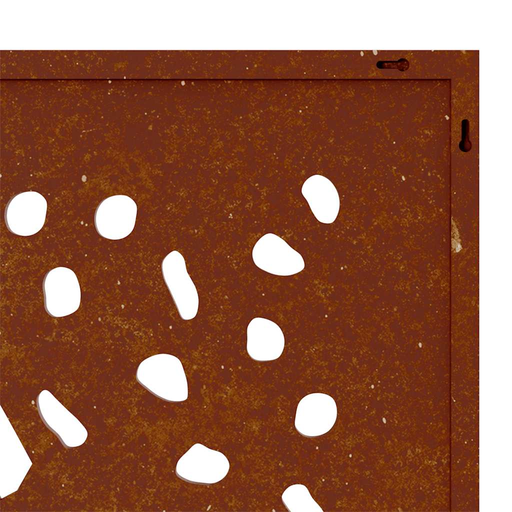 levélmintás corten acél kerti faldísz 105 x 55 cm