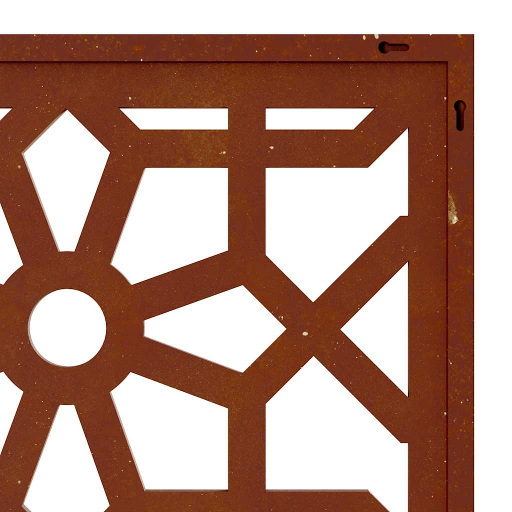 mór stílusú corten acél kerti faldísz 105 x 55 cm