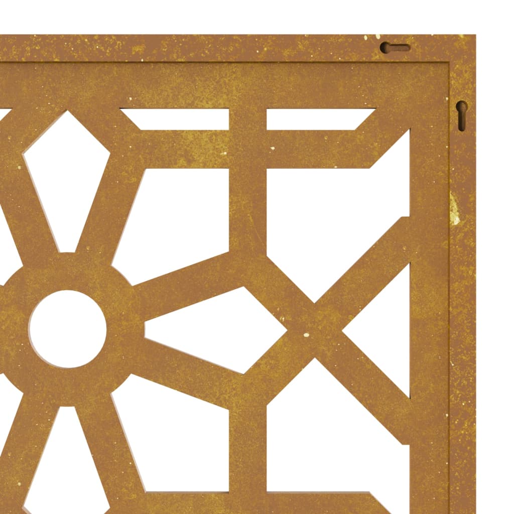 mór stílusú corten acél kerti faldísz 105 x 55 cm