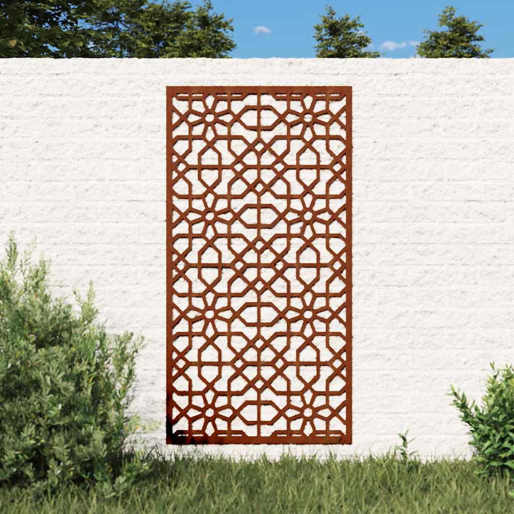 mór stílusú corten acél kerti faldísz 105 x 55 cm