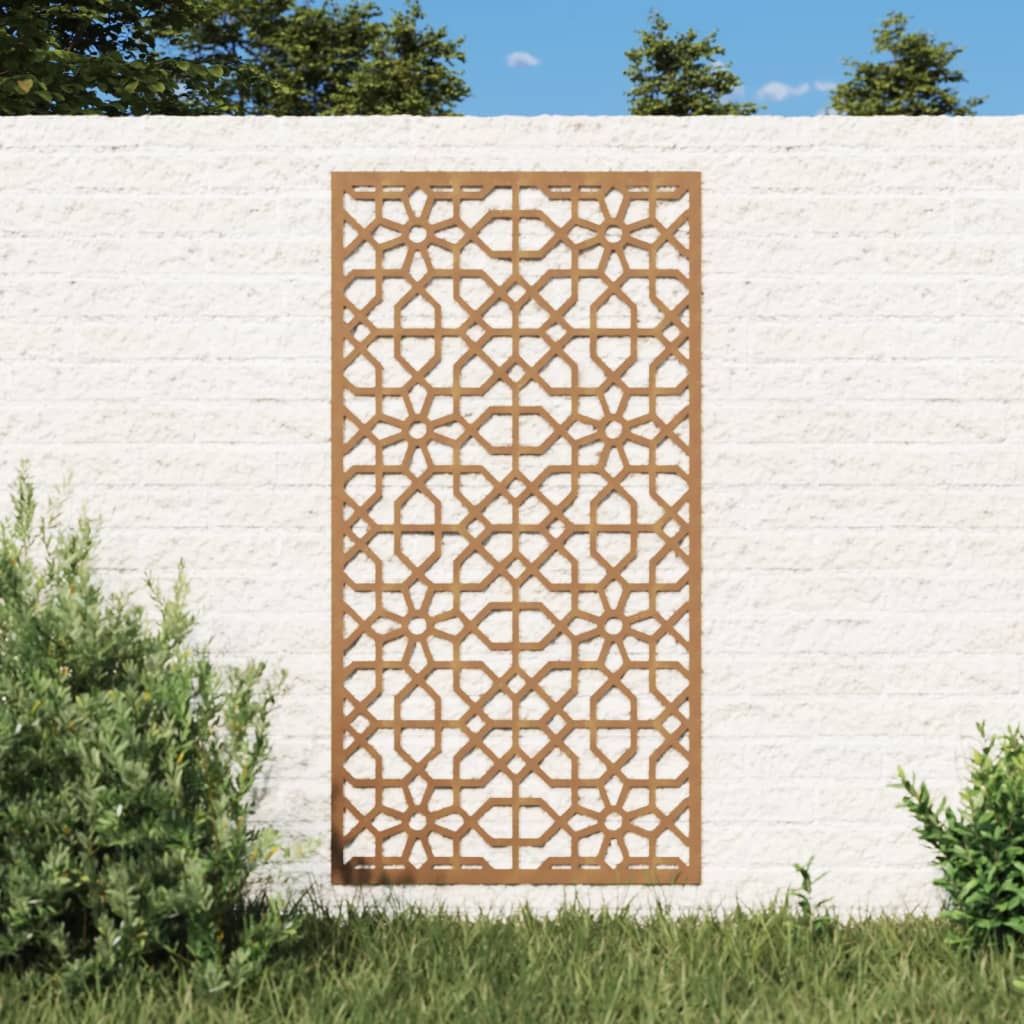 mór stílusú corten acél kerti faldísz 105 x 55 cm