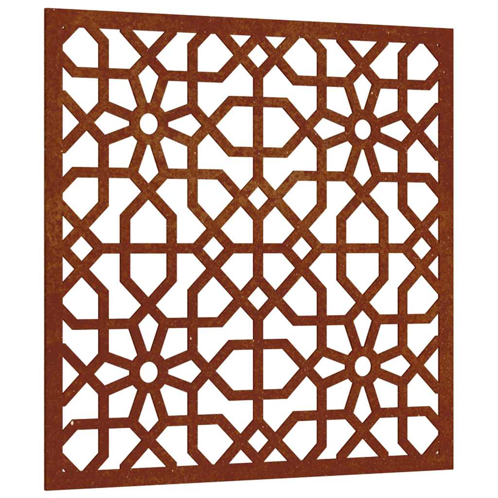 mór stílusú corten acél kerti faldísz 55x55 cm