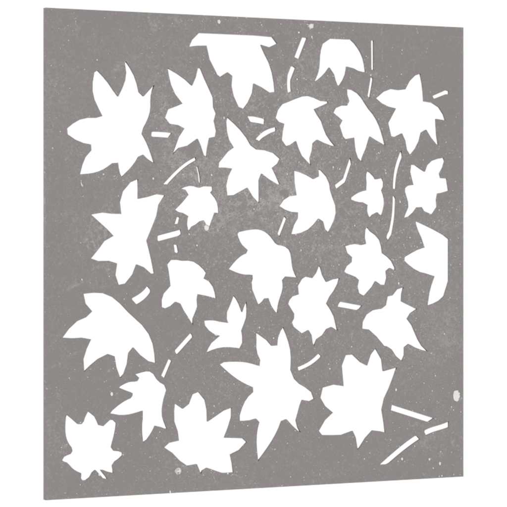 juharlevél mintás corten acél kerti faldísz 55x55 cm