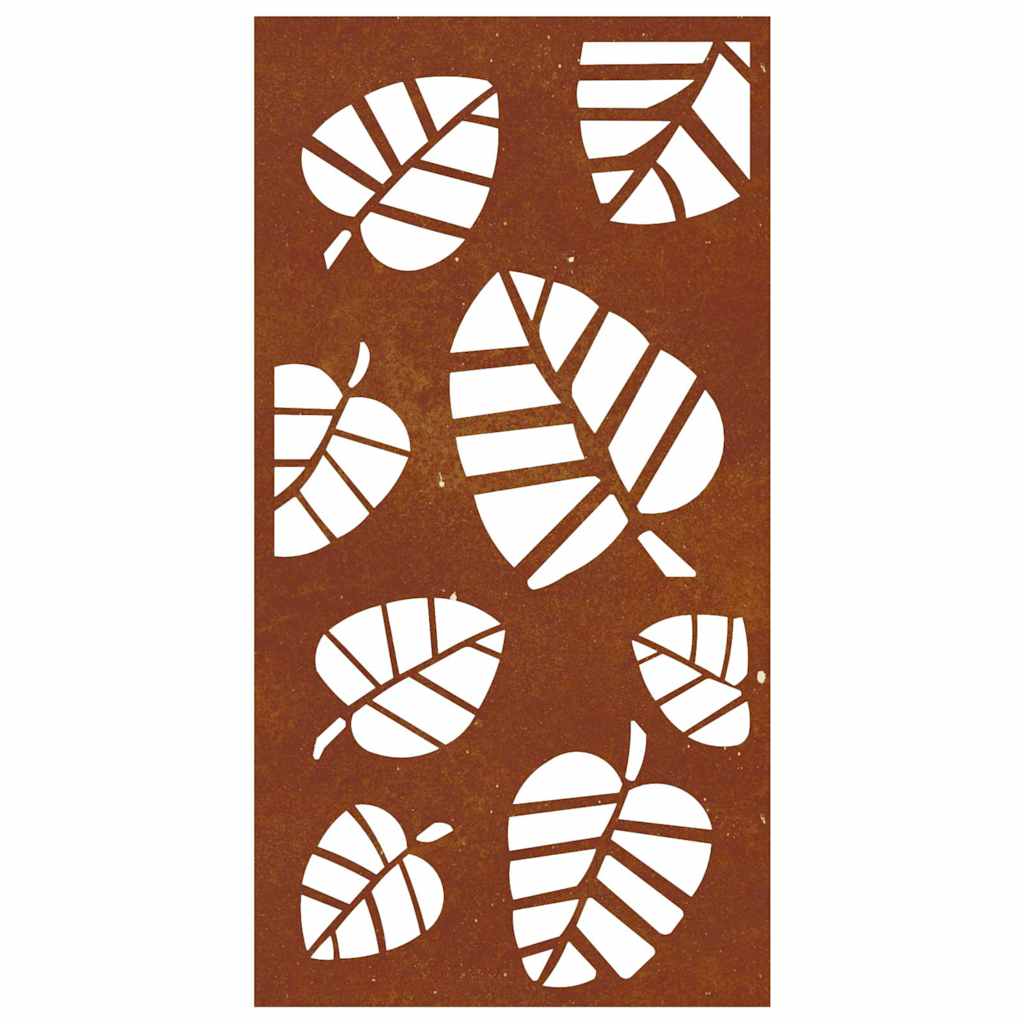 levélmintás corten acél kerti faldísz 105 x 55 cm
