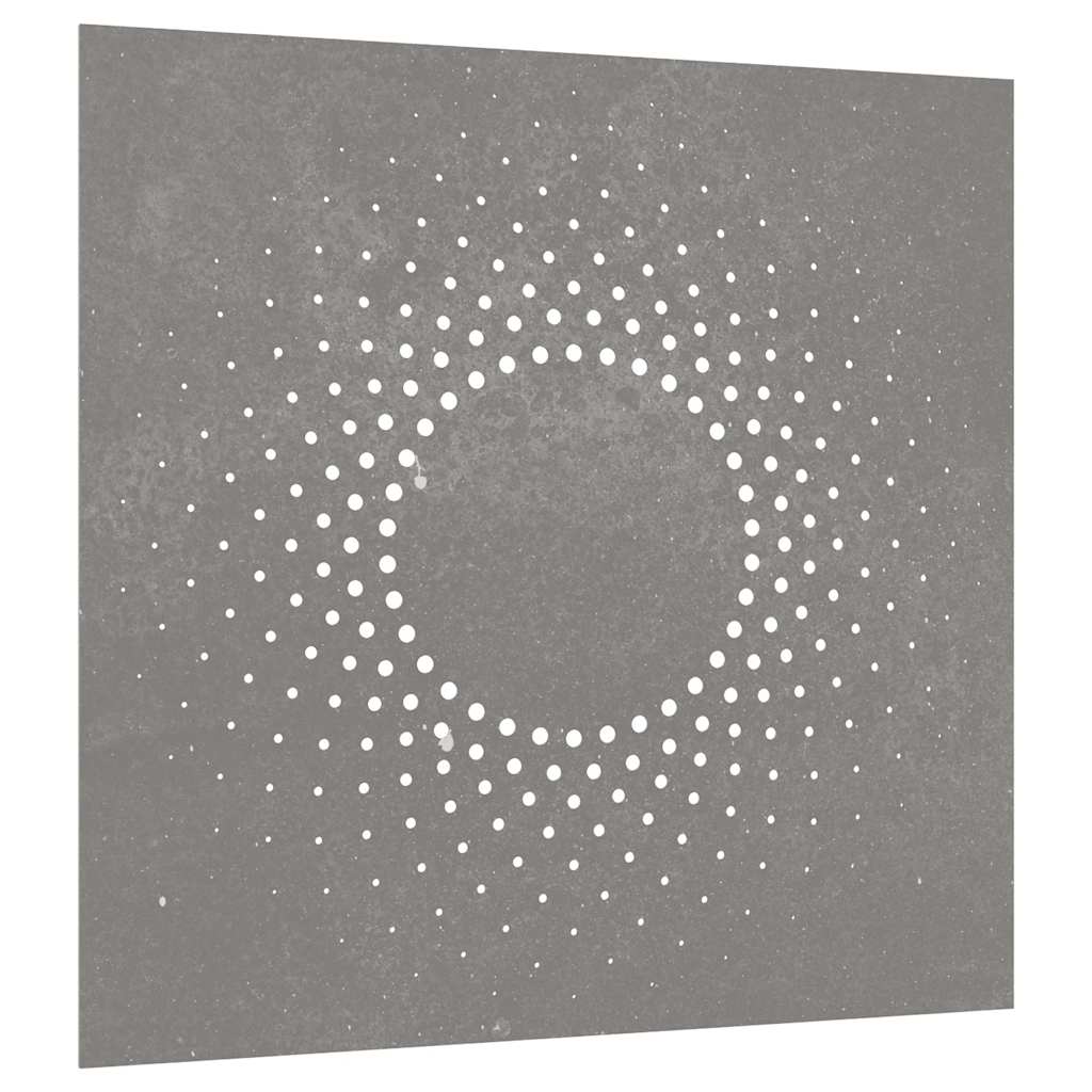 napmintás corten acél kerti faldísz 55 x 55 cm