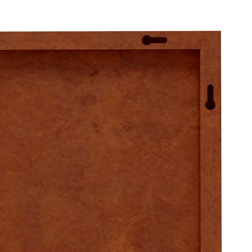 napmintás corten acél kerti faldísz 55 x 55 cm