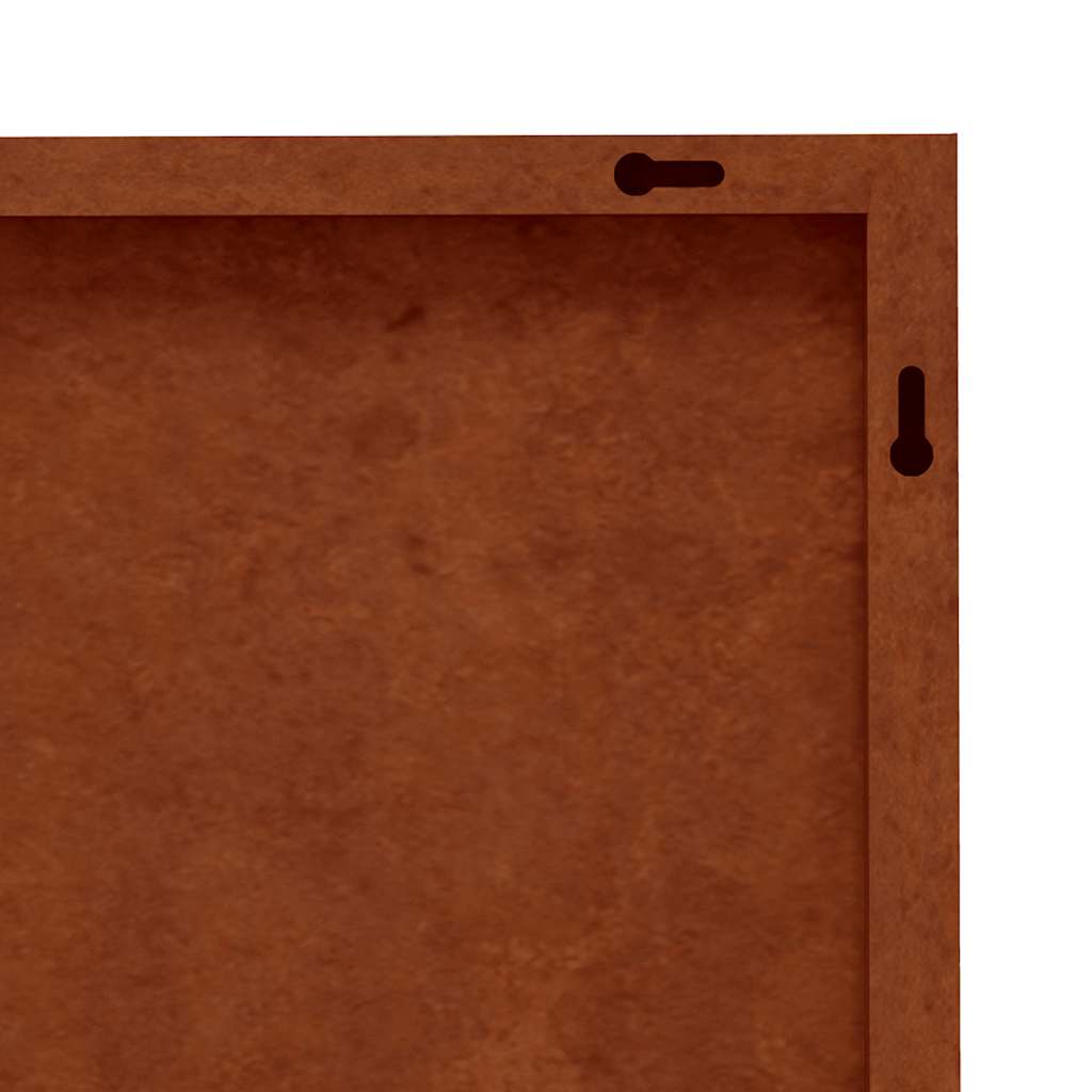 2 db virágmintás corten acél kerti faldísz 105 x 55 cm