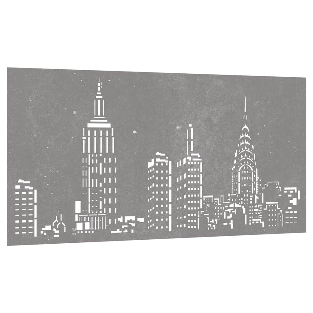 látkép mintás corten acél kerti faldísz 105 x 55 cm