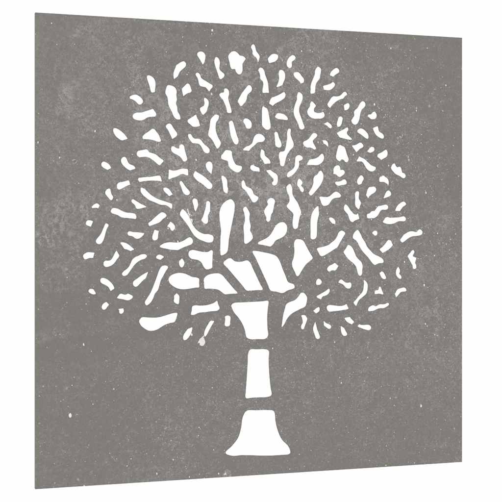 famintás corten acél kerti faldísz 55 x 55 cm