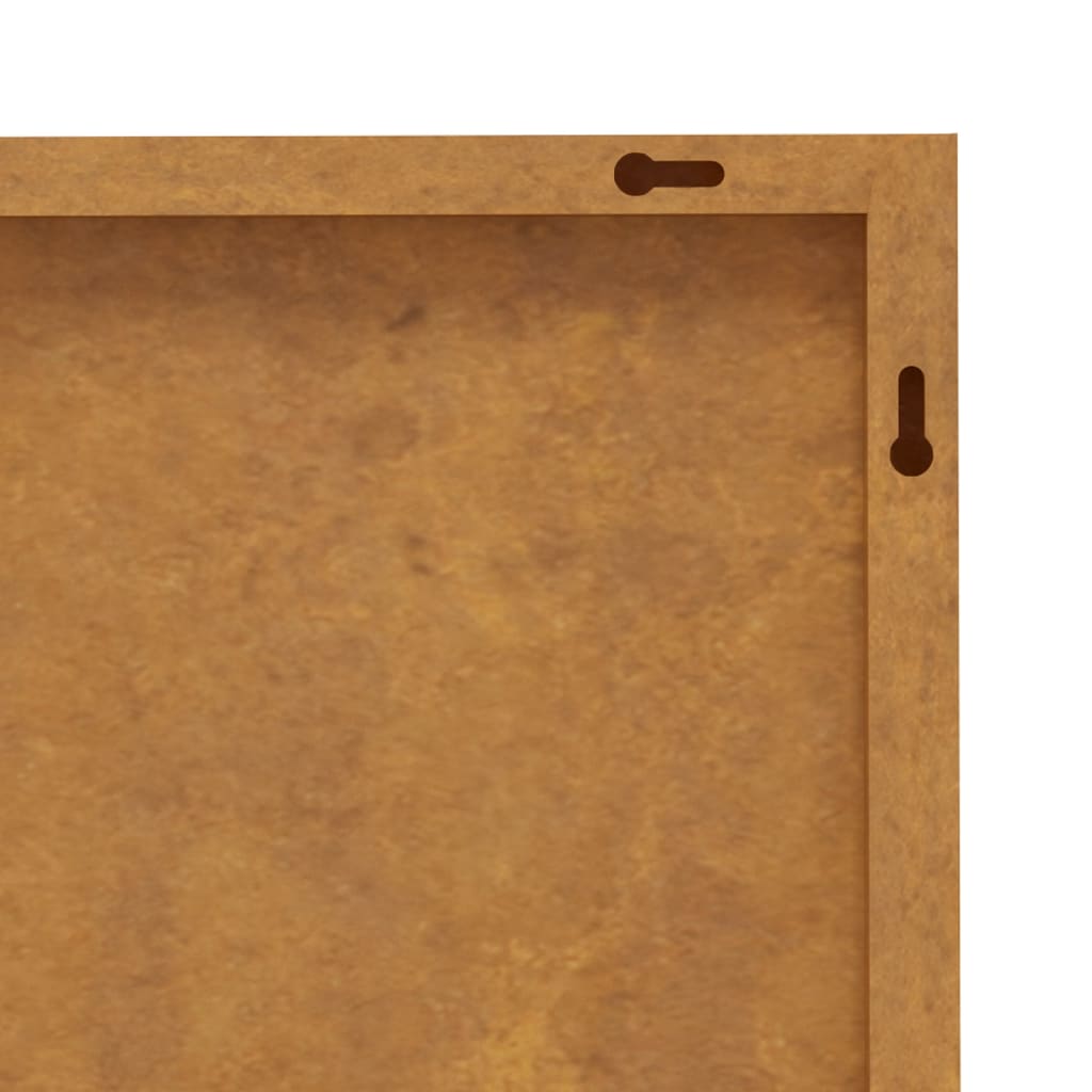 balett-táncos mintás corten acél kerti faldísz 105 x 55 cm