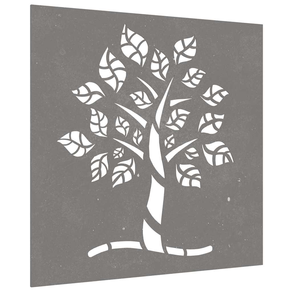 famintás corten acél kerti faldísz 55 x 55 cm
