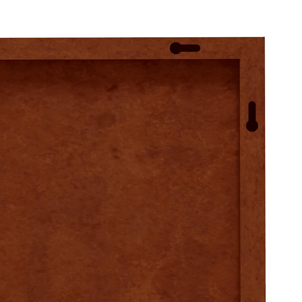 fűmintás corten acél kerti faldísz 55 x 55 cm