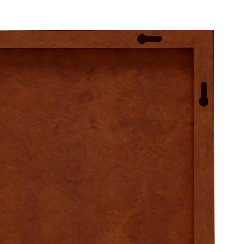 3 db napmintás corten acél kerti faldísz 105 x 55 cm