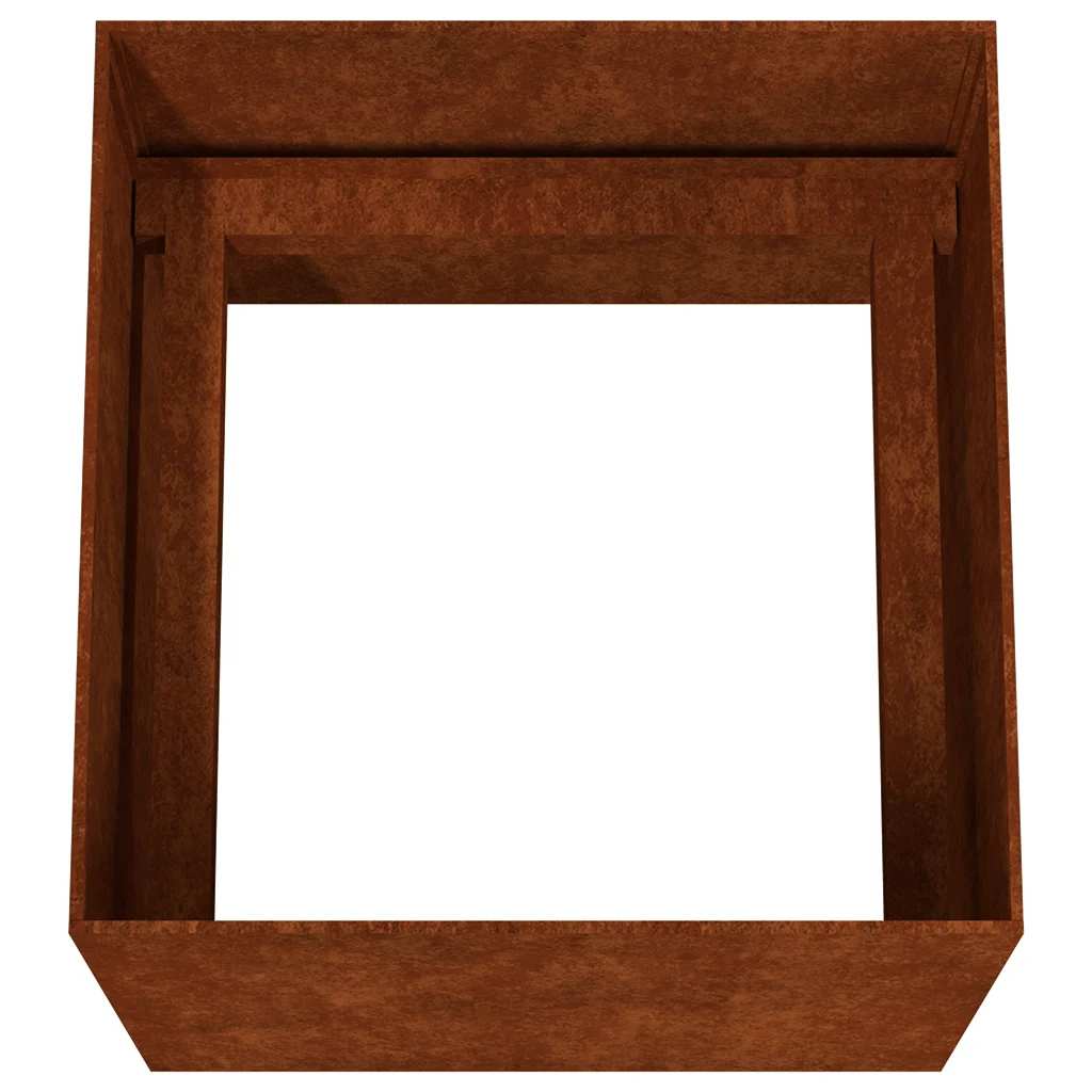 corten acél növénytartó 40x41x40 cm