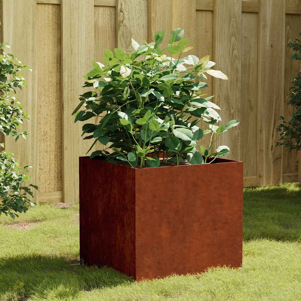 corten acél növénytartó 40x41x40 cm