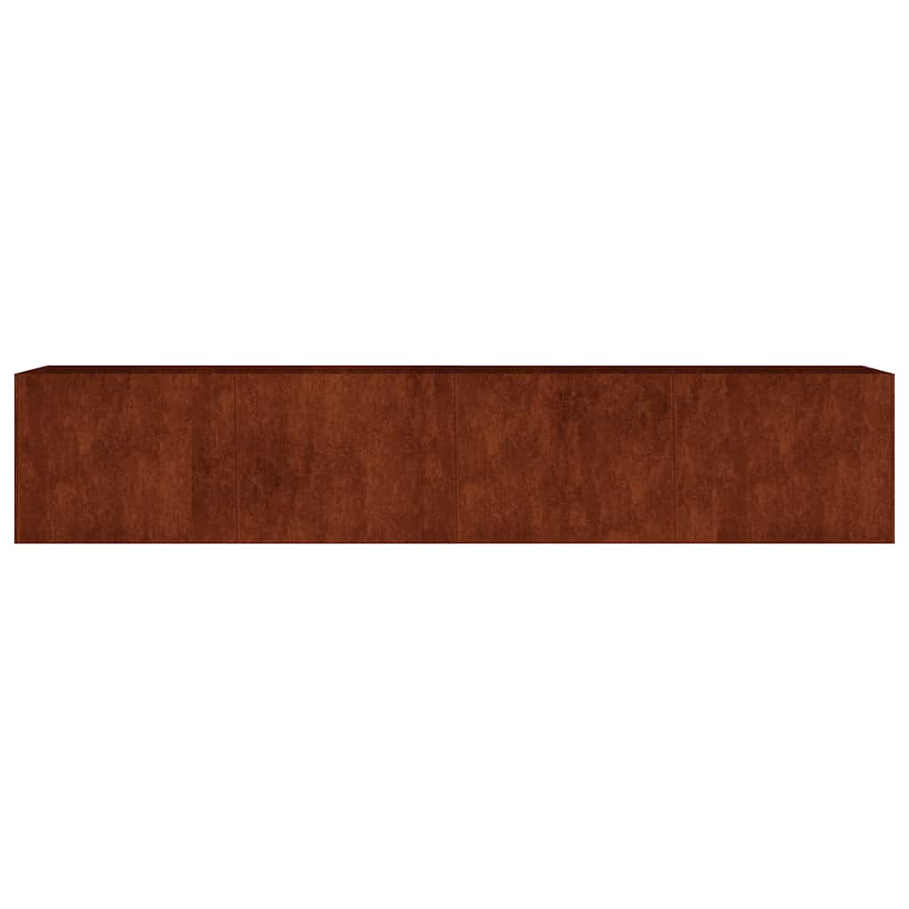corten acél kerti magaságyás 200x40x40 cm