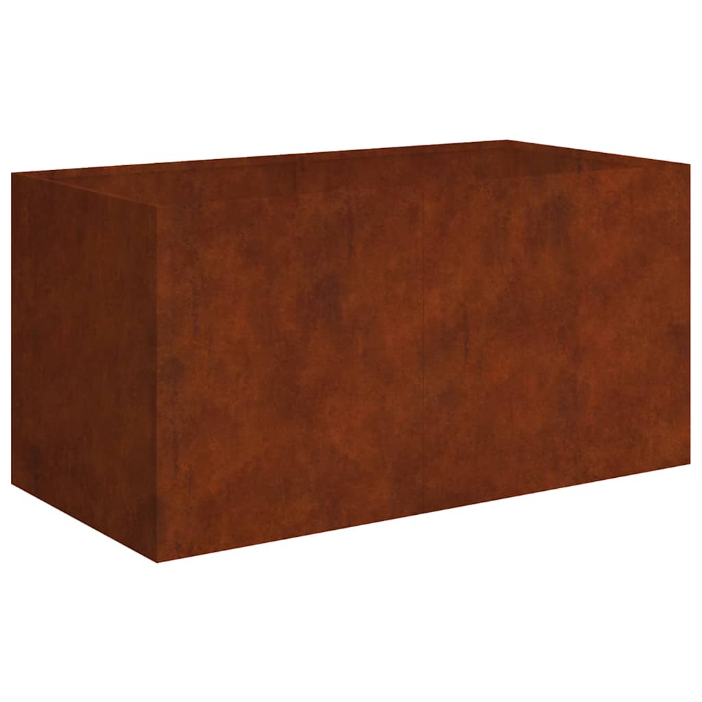 corten acél növénytartó 80 x 40 x 40 cm