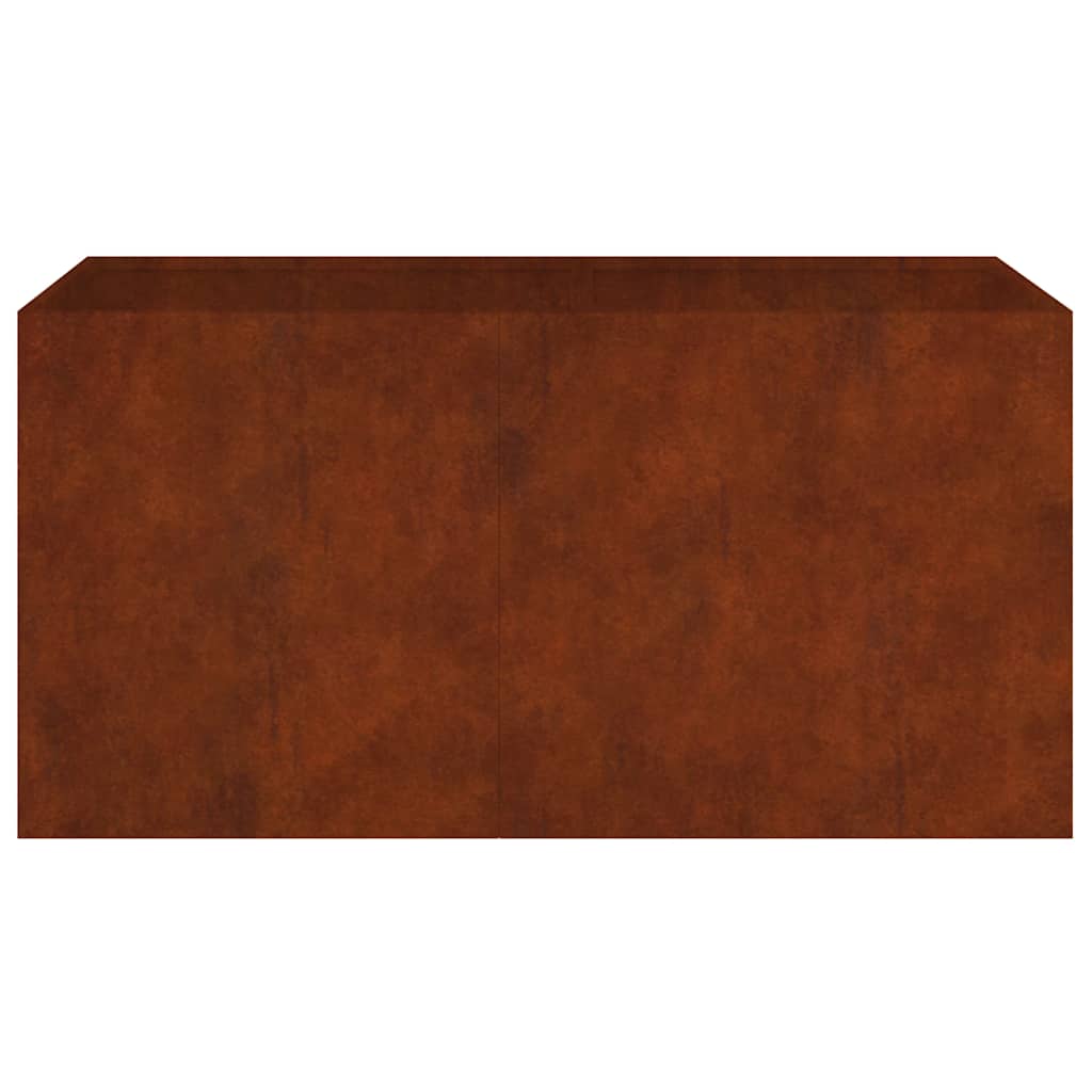 corten acél növénytartó 80 x 40 x 40 cm