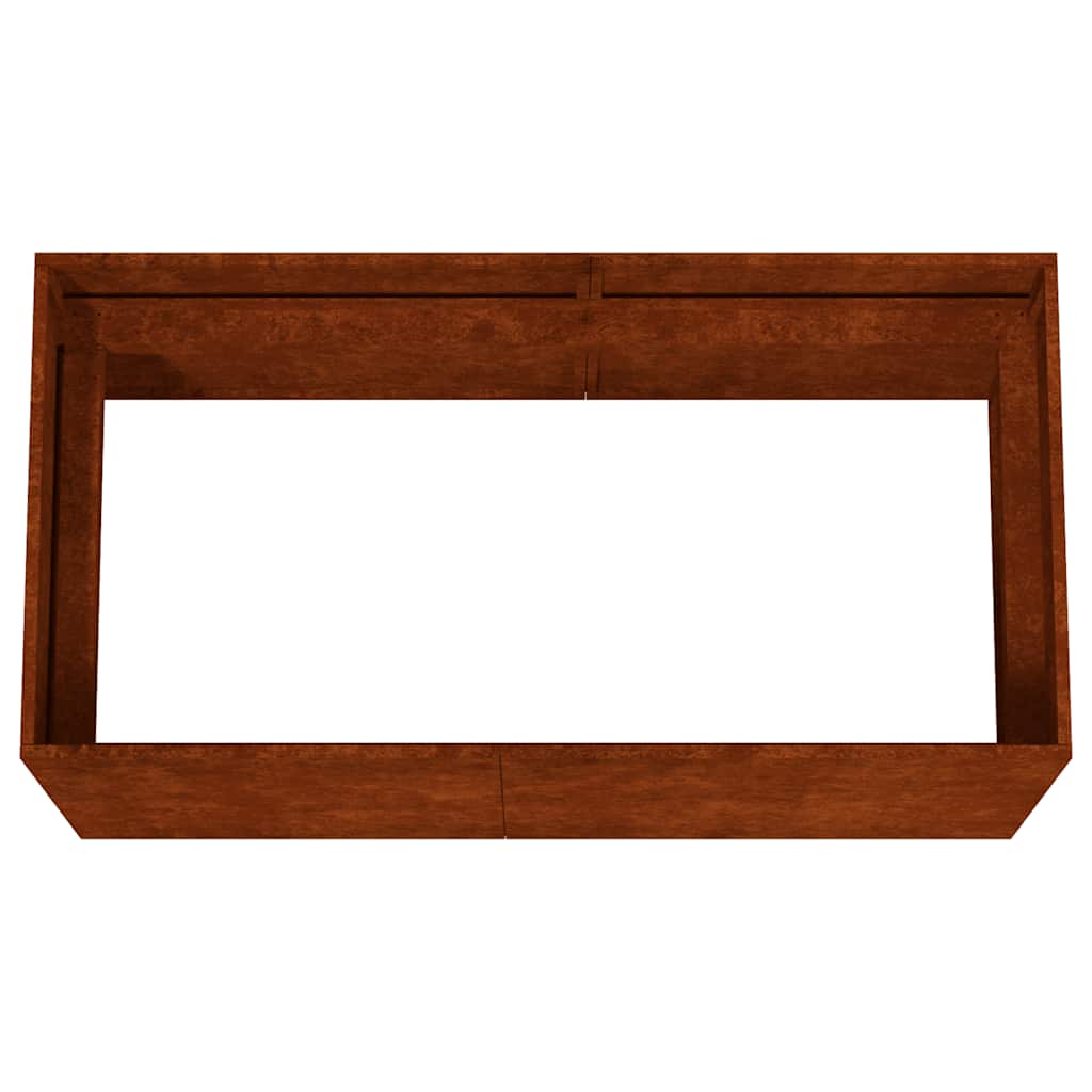 corten acél növénytartó 80 x 40 x 40 cm