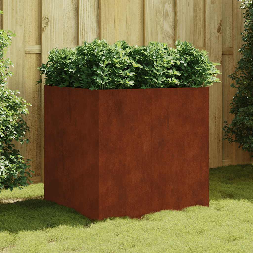 corten acél növénytartó 80x80x80 cm