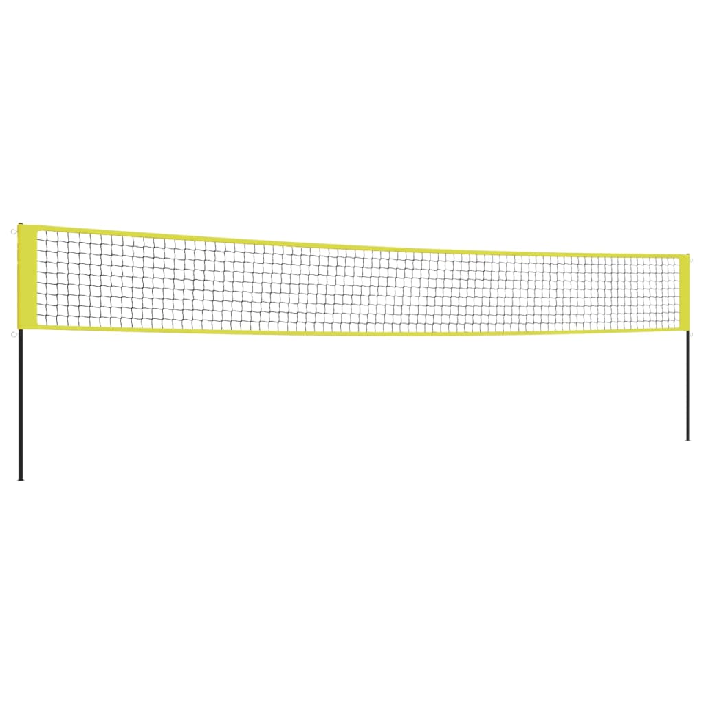 sárga és fekete polietilén szövet röplabdaháló 823 x 244 cm