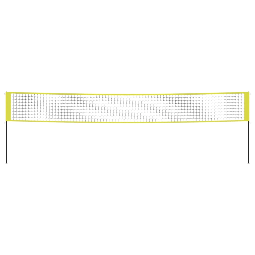 sárga és fekete polietilén szövet röplabdaháló 823 x 244 cm