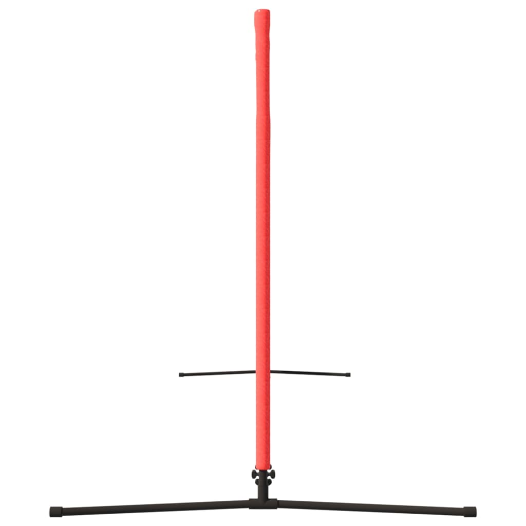 fekete és piros poliészter teniszháló 300x100x87 cm