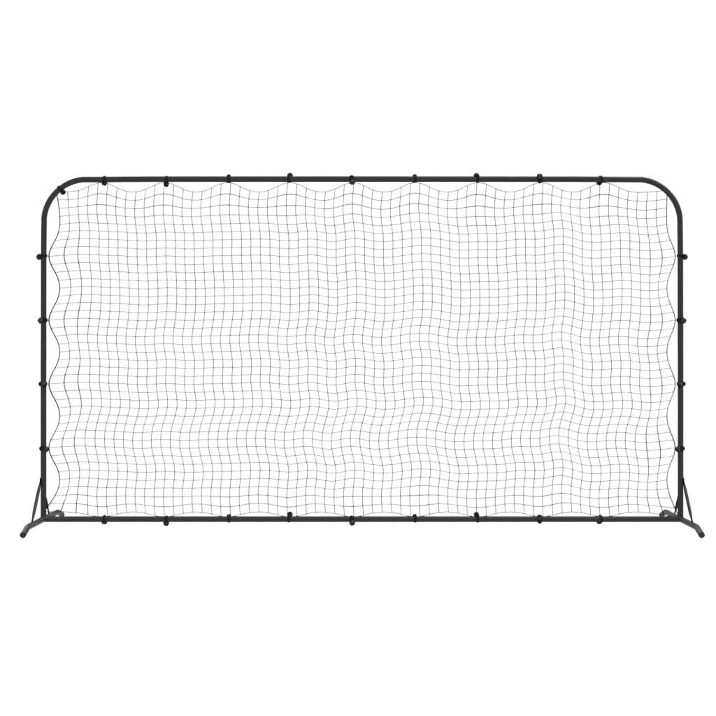 fekete HDPE foci-visszapattanó háló 366 x 90 x 183 cm