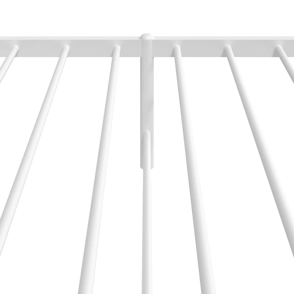 fehér fém ágykeret matrac nélkül fejtámlával 180 x 200 cm