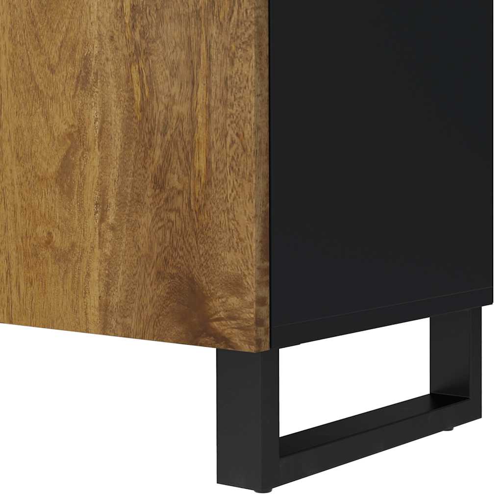 tömör mangófa és szerelt fa TV-szekrény 105 x 33,5 x 46 cm