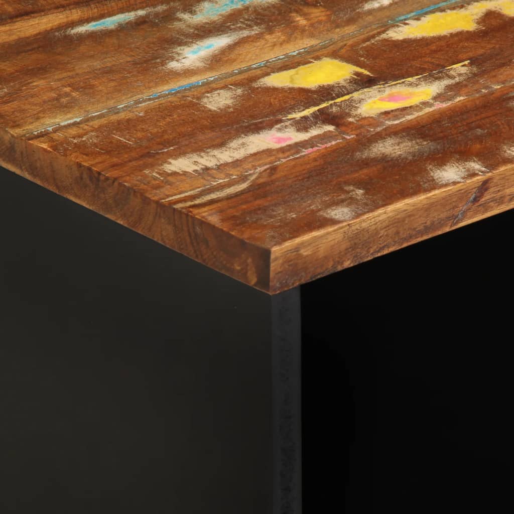 tömör újrahasznosított és szerelt fa TV-szekrény 80x33x46 cm