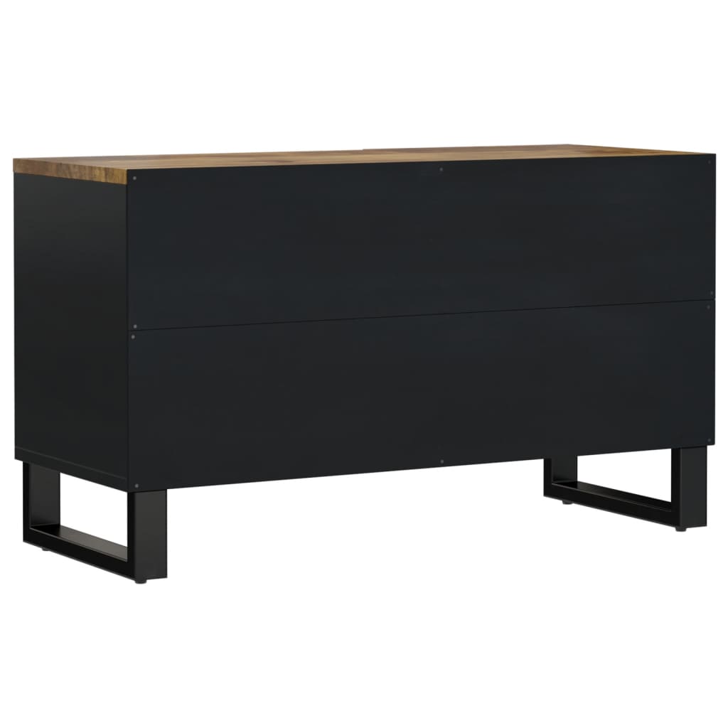 tömör mangó- és szerelt fa TV-szekrény 80 x 33 x 46 cm
